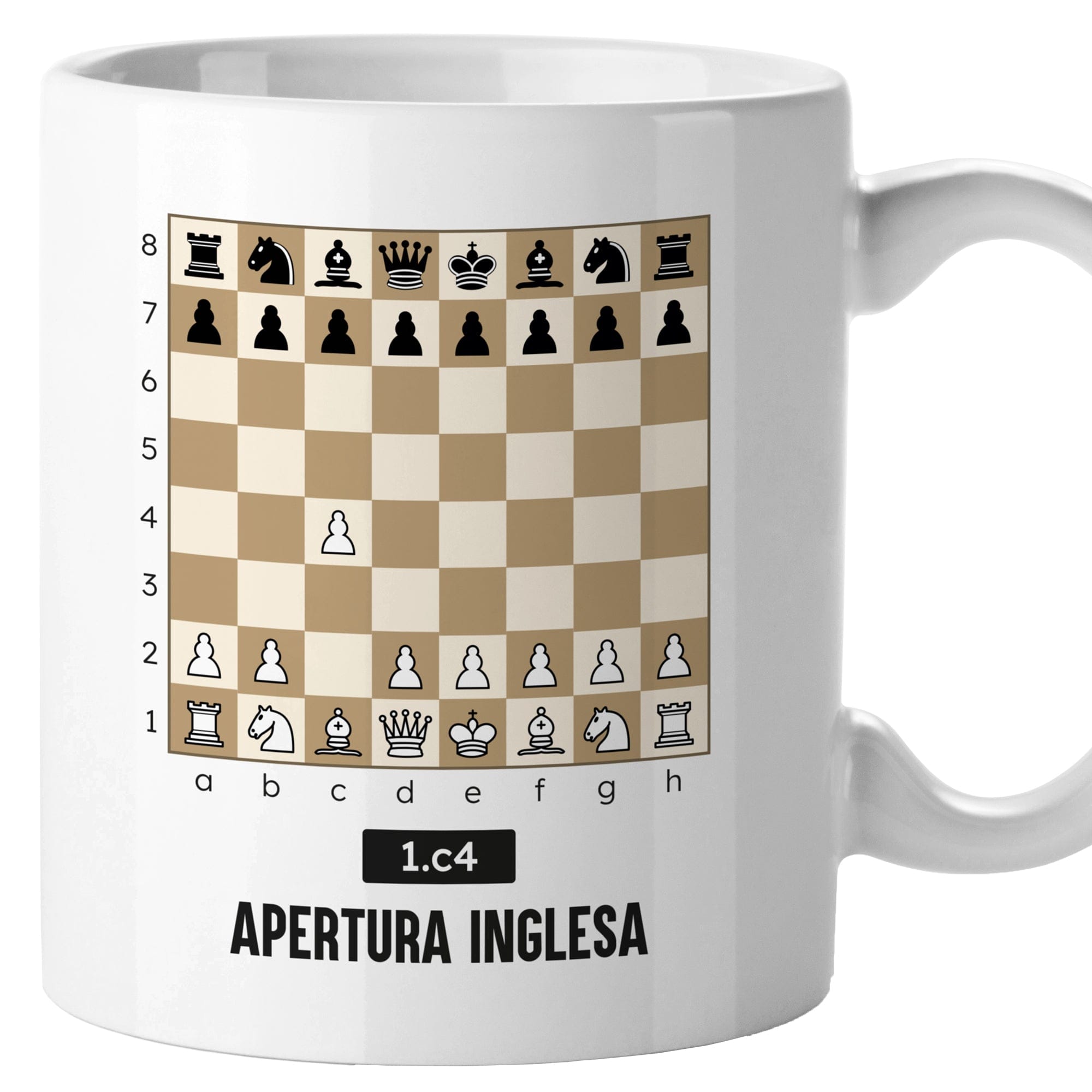 taza ajedrez apertura inglesa