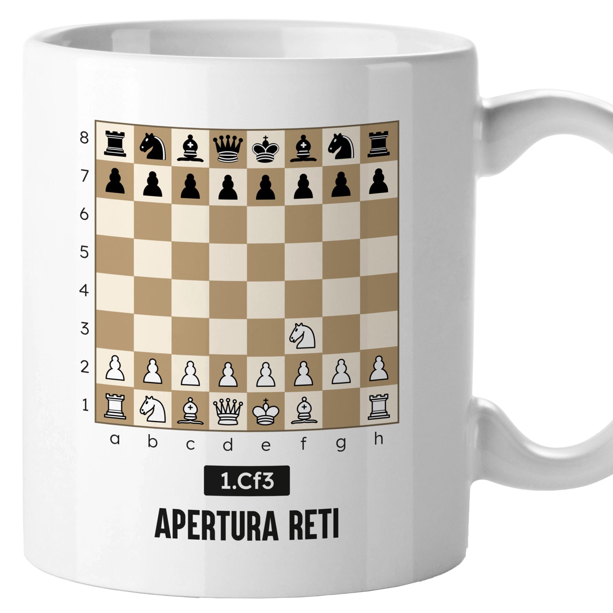 taza ajedrez apertura reti