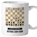 taza ajedrez defensa caro kann