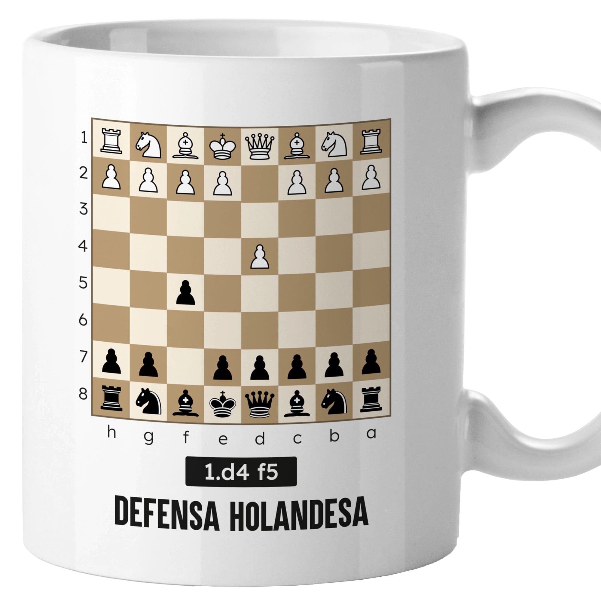 taza ajedrez defensa holandesa