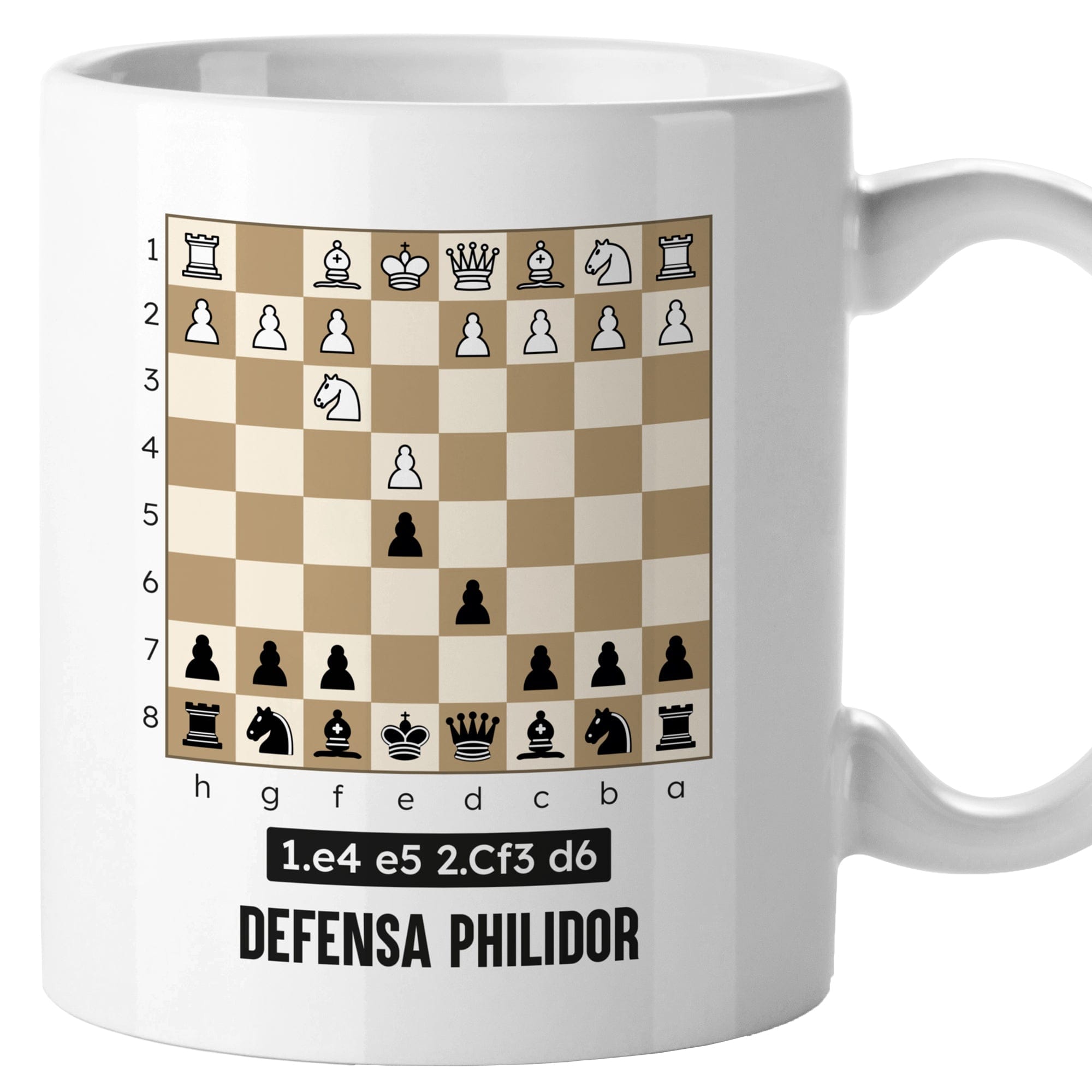 taza ajedrez defensa philidor