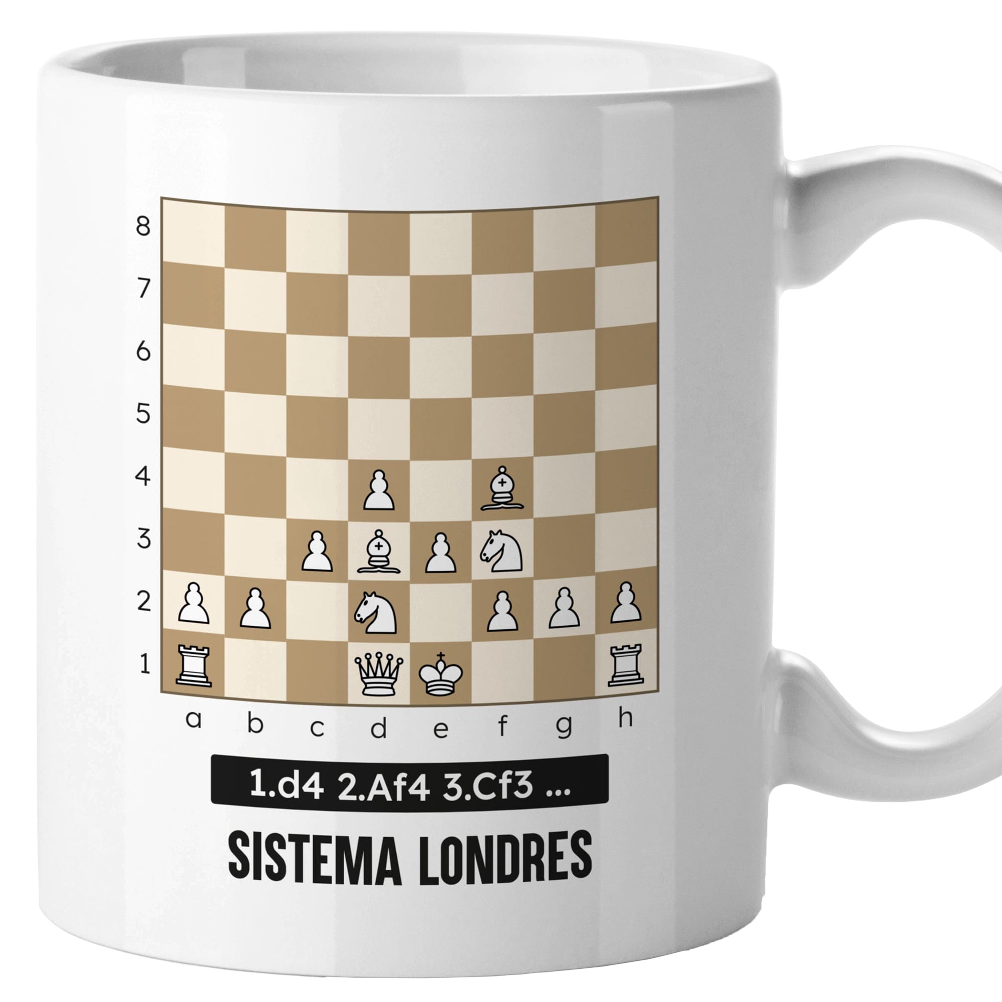 taza ajedrez sistema londres